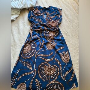 Ann Taylor Factory Navy Floral Maxi Dress